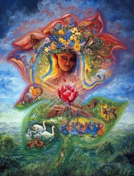Fantasía Painting - JW diosas creación de fantasía primaveral